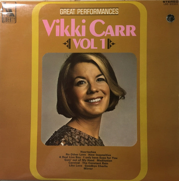 Vikki Carr : Great Performances Vol. 1 (LP, Album, Comp)