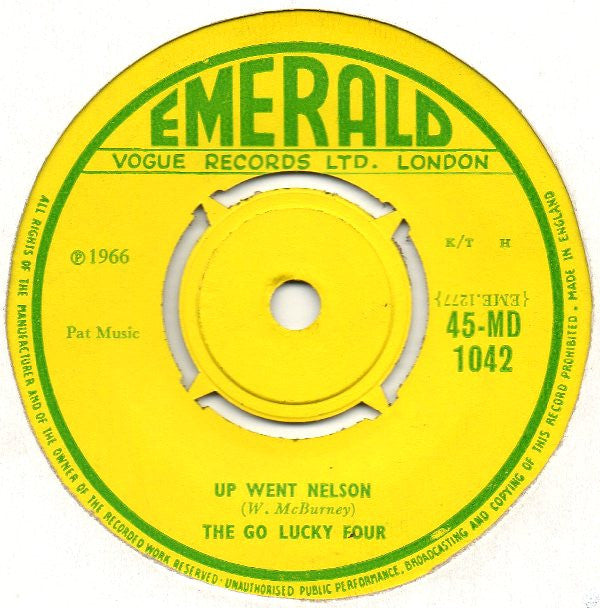 The Go Lucky Four : Up Went Nelson / The Famine Song (7")