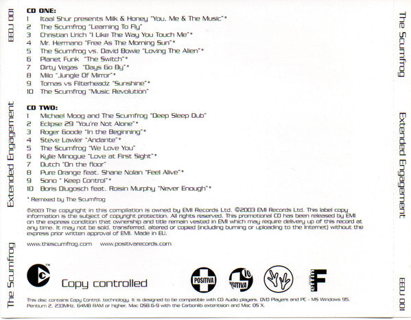 The Scumfrog : Extended Engagement (2xCD, Copy Prot., Mixed, Promo)