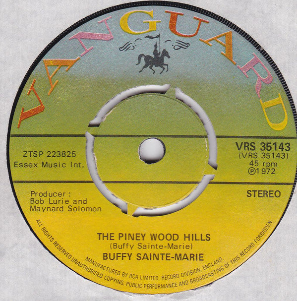 Buffy Sainte-Marie : I'm Gonna Be A Country Girl Again (7", Single, Pus)