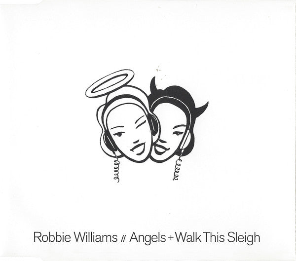 Robbie Williams : Angels + Walk This Sleigh (CD, Single, Promo)