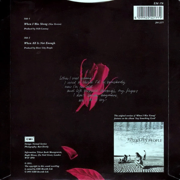 River City People : When I Was Young (7", Sil)