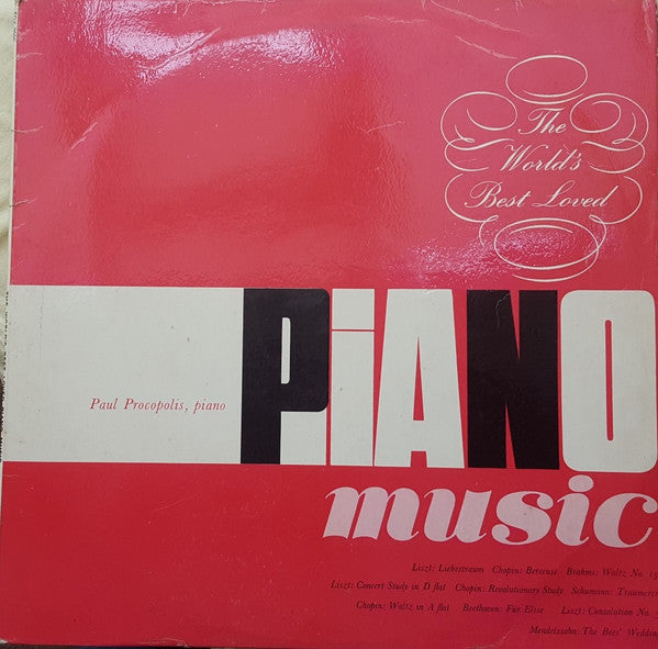 Paul Procopolis : The Worlds Best-loved Piano Music (LP)