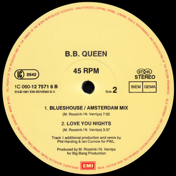 B.B. Queen : Blueshouse (12", Single)