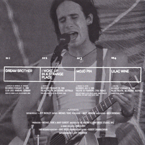 Jeff Buckley : Mystery White Boy  (Live '95 ~ '96) (CD, Album)