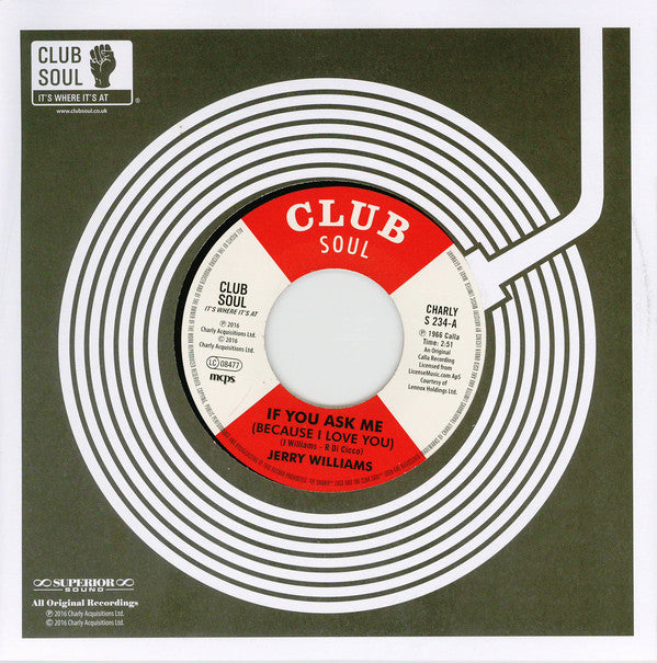 Jerry Williams Jr. / Jerry Williams Jr. : If You Ask Me (Because I Love You) / Just What Do You Plan To Do About It (7", Single)