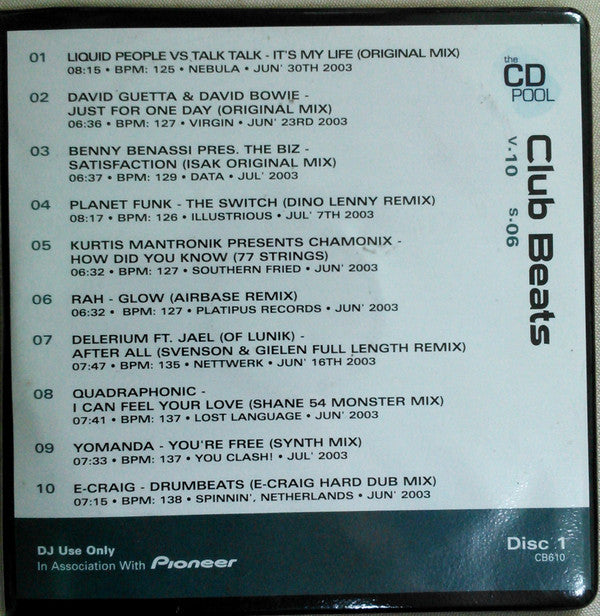 Various : Club Beats (Series 6 Volume 10) (2xCD, Comp, Promo)