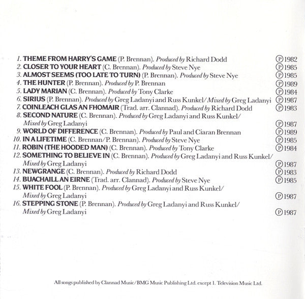 Clannad : Pastpresent (CD, Comp)