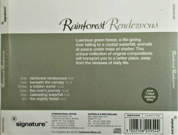 John Thirkell, Erwin Keiles, Jeff Leach : Rainforest Rendezvous (CD, Album)