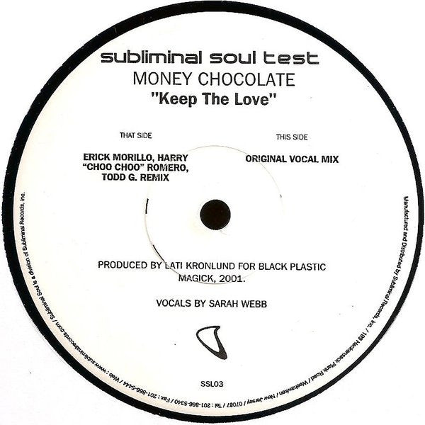 Money Chocolate : Keep The Love (12", TP)