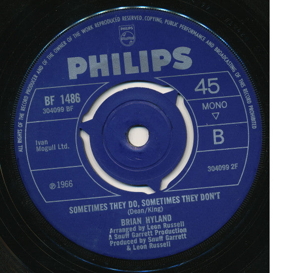 Brian Hyland : 3,000 Miles (7", Mono)