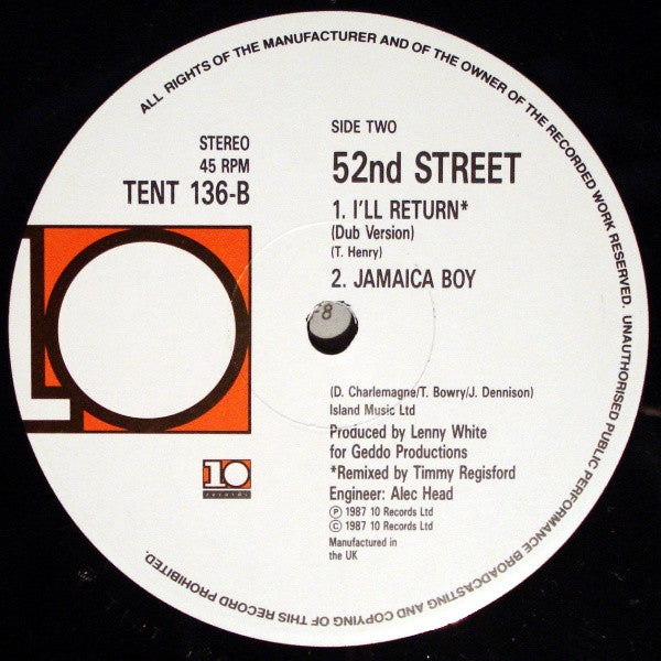 52nd Street : I'll Return (12")