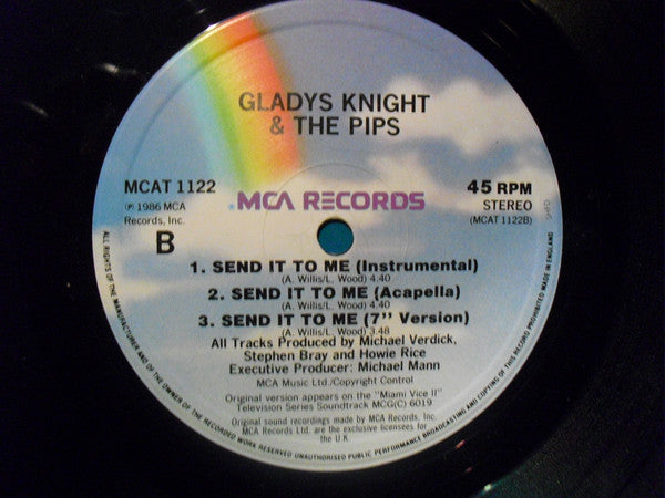 Gladys Knight And The Pips : Send It To Me (12")