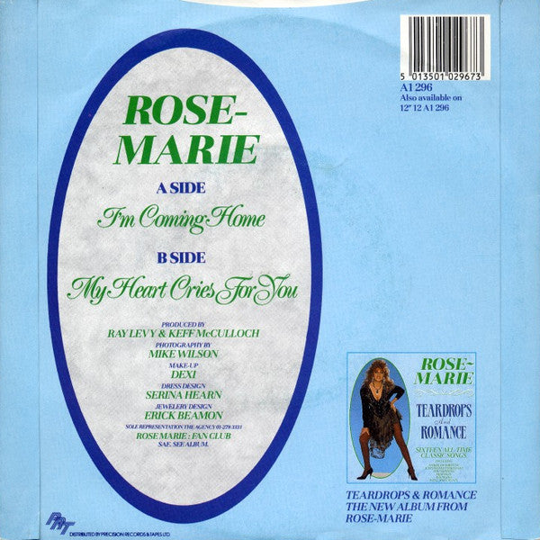 Rose Marie (3) : I'm Coming Home (7", Single)