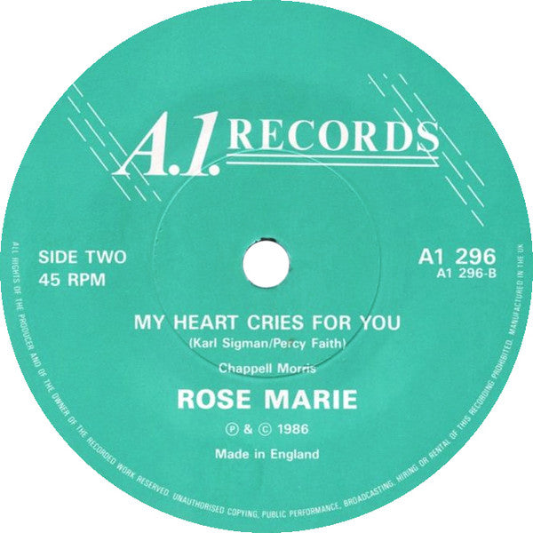 Rose Marie (3) : I'm Coming Home (7", Single)