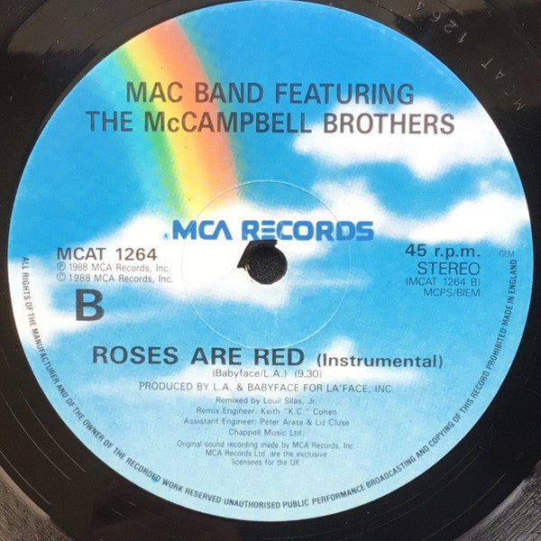 Mac Band Featuring The McCampbell Brothers : Roses Are Red (12", Single)