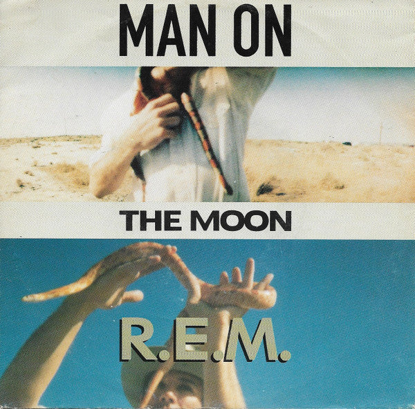 R.E.M. : Man On The Moon (7", Single, Lar)