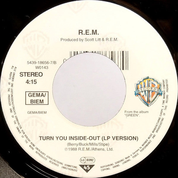 R.E.M. : Man On The Moon (7", Single, Lar)