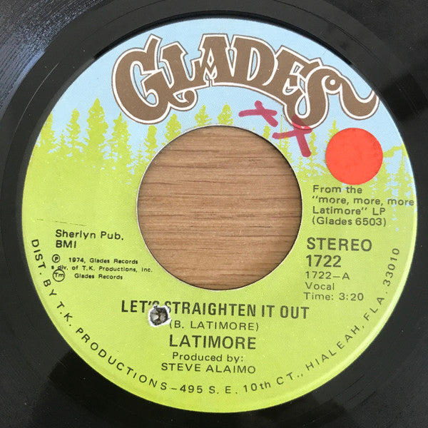 Latimore (2) : Let's Straighten It Out / Ain't Nobody Gonna Make Me Change My Mind (7", Single)
