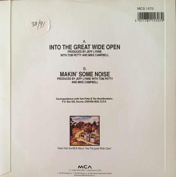 Tom Petty And The Heartbreakers : Into The Great Wide Open (7", Single)