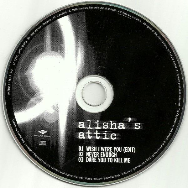 Alisha's Attic : Wish I Were You (CD, Single, CD2)