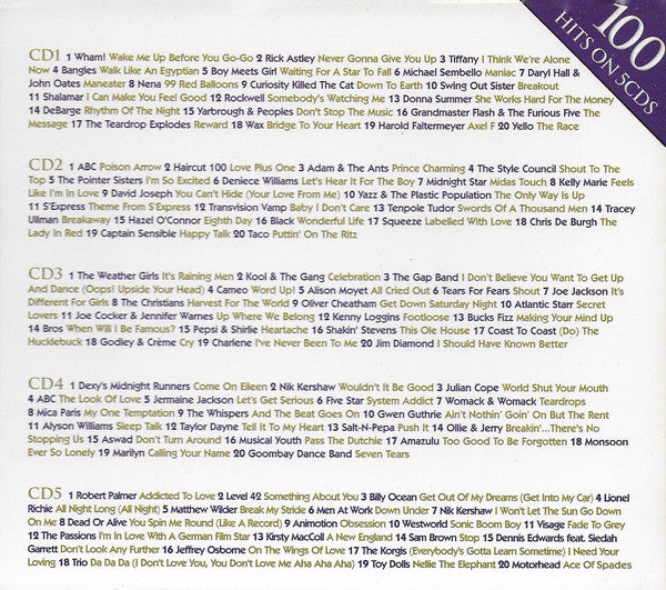 Various : The Ultimate Collection Eighties 100 Hits (5xCD, Comp + Box)