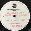 Double You : We All Need Love (12", TP)