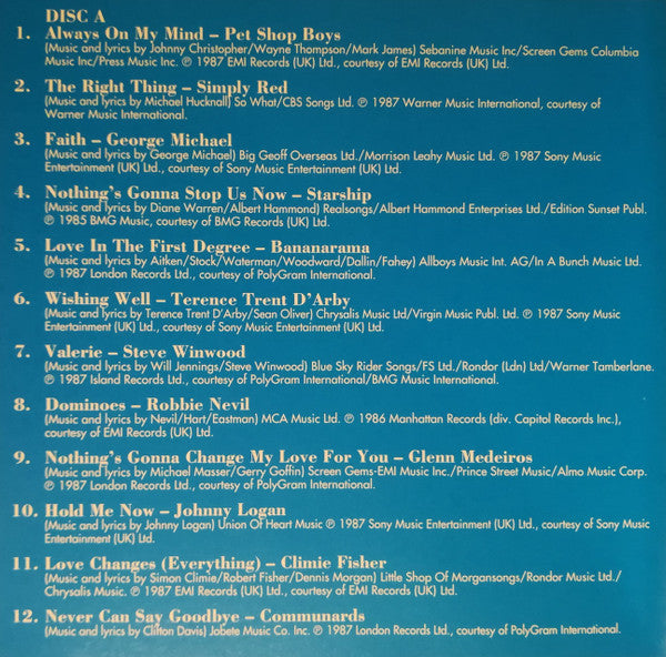 Various : The 80's Collection 1987 (2xCD, Comp)