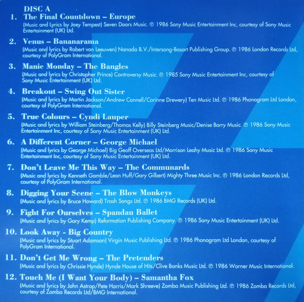Various : The 80's Collection 1986 (2xCD, Comp)