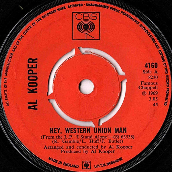 Al Kooper : Hey Western Union Man (7", Single)