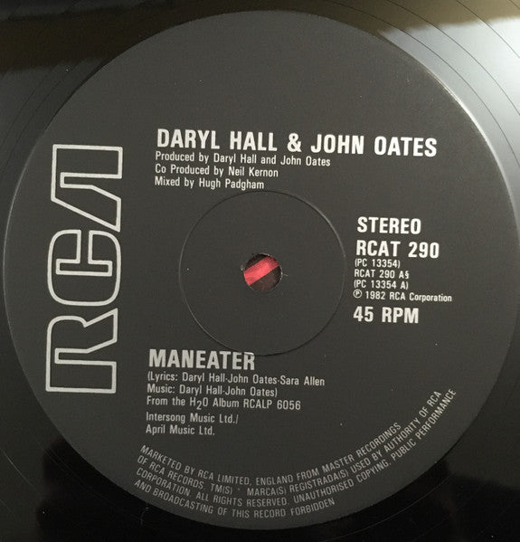 Daryl Hall & John Oates : Maneater (12", Single)