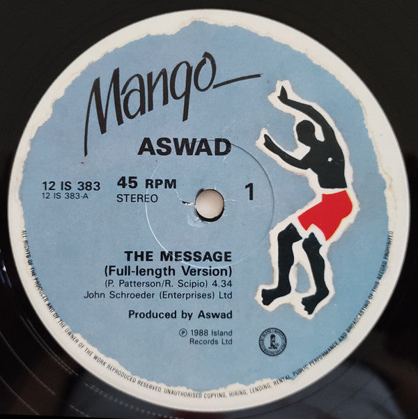Aswad : The Message / Set Them Free (12", Single)