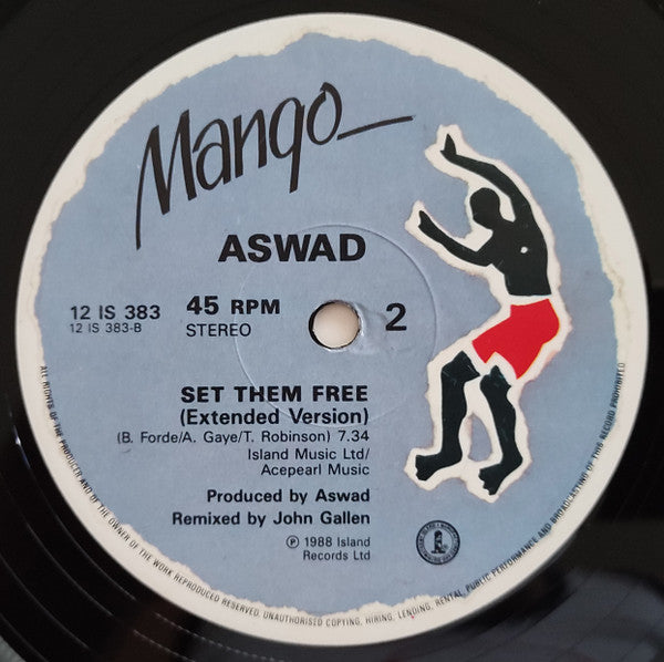 Aswad : The Message / Set Them Free (12", Single)