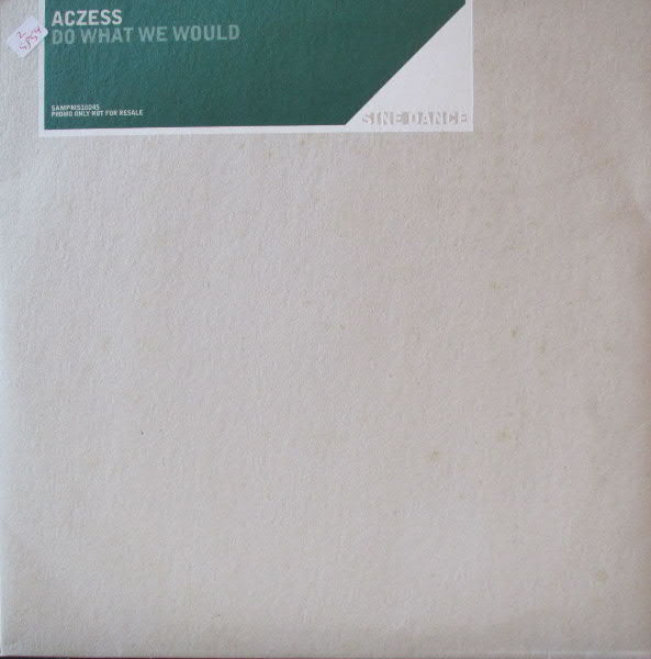 Aczess : Do What We Would (2x12", Maxi, Promo)