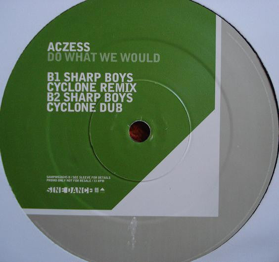 Aczess : Do What We Would (2x12", Maxi, Promo)
