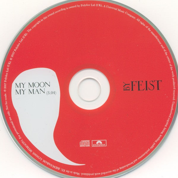 Feist : My Moon My Man (CD, Single, Promo)