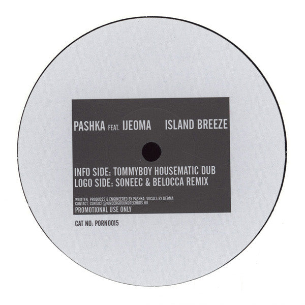 Pashka Feat. Ijeoma : Island Breeze (12", Promo)