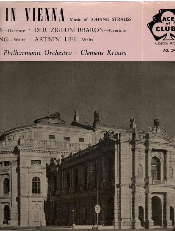 Clemens Krauss Conducting Wiener Philharmoniker : A Night In Vienna (LP, Mono, RE, Cre)