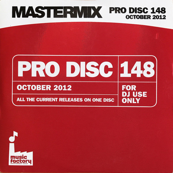 Various : Mastermix Pro Disc 148 (October 2012)  (CD, Comp, Promo)