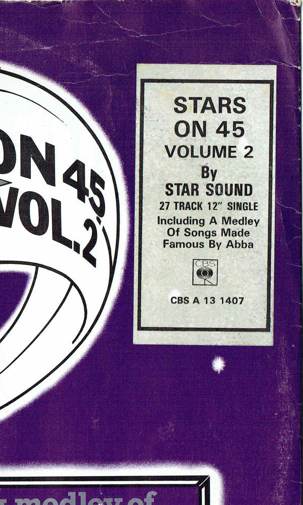 Stars On 45 : Stars On 45 Vol.2 (12", Single)