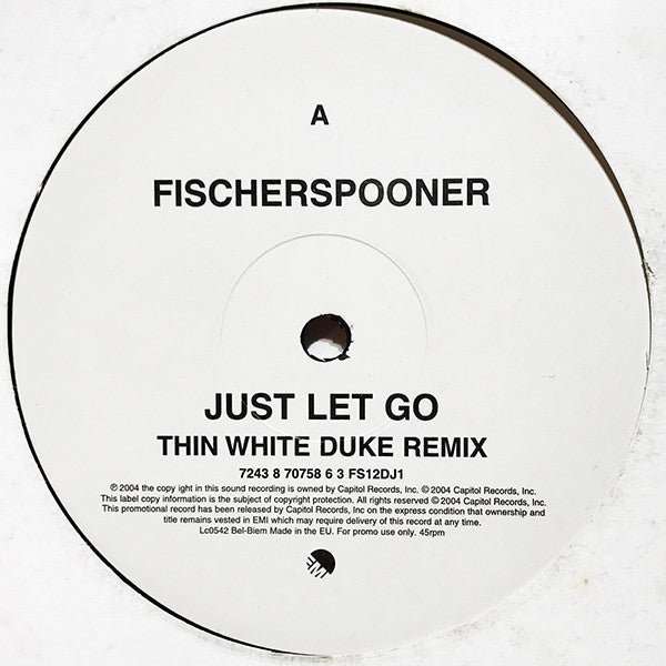 Fischerspooner : Just Let Go (12", Promo)