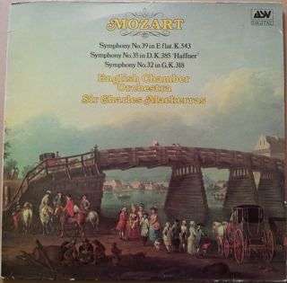 Wolfgang Amadeus Mozart, English Chamber Orchestra, Sir Charles Mackerras : Symphonies Nos. 39, 35 And 32 (LP)