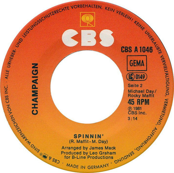 Champaign : How 'Bout Us (7", Single)