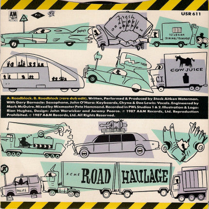 Stock, Aitken & Waterman : Roadblock (7", Single)