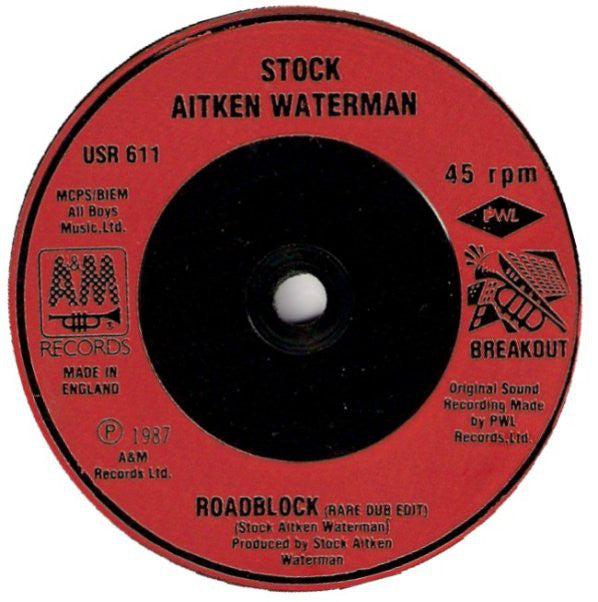 Stock, Aitken & Waterman : Roadblock (7", Single)