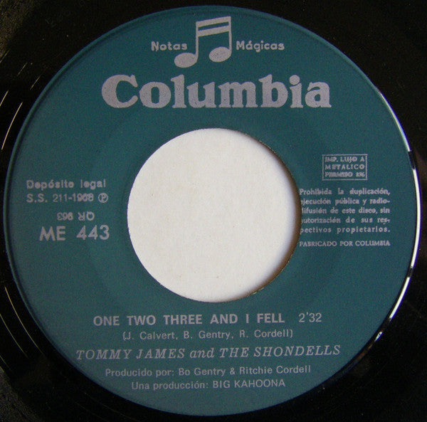 Tommy James & The Shondells : Mony, Mony (7", Single)