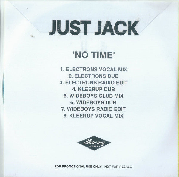 Just Jack : No Time (CDr, Maxi, Promo)