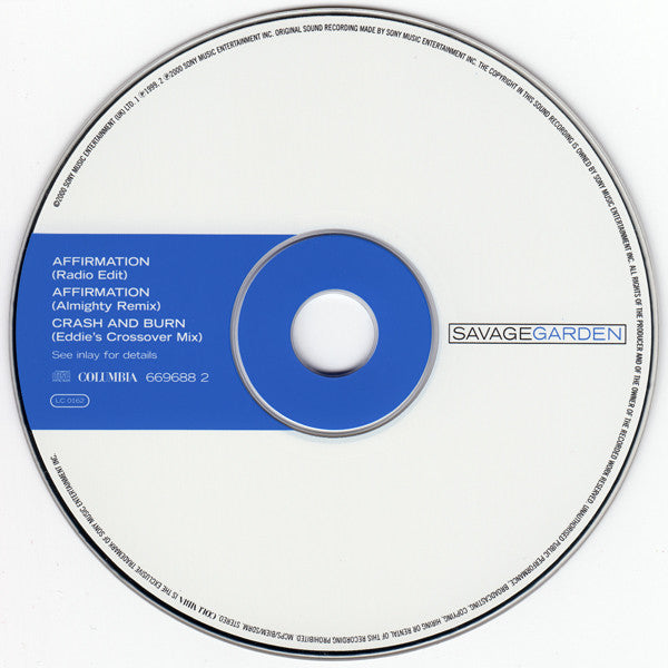 Savage Garden : Affirmation (CD, Single)