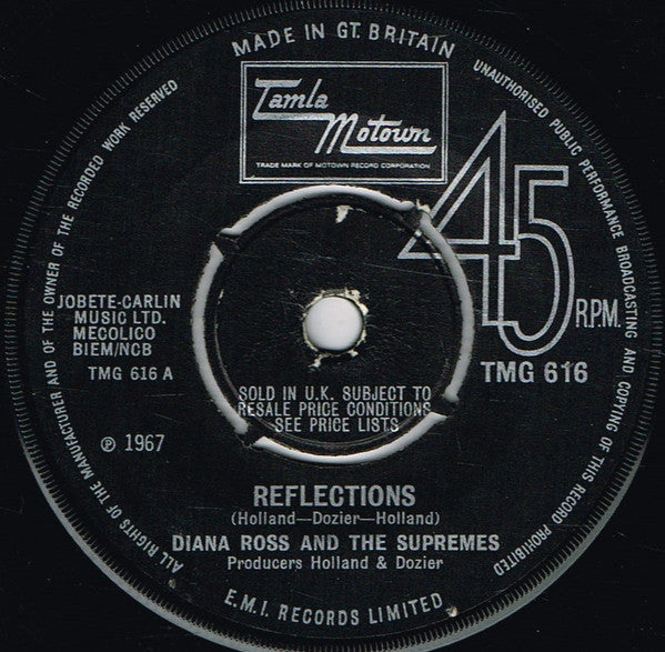 Diana Ross And The Supremes* : Reflections (7", Single, Pus)