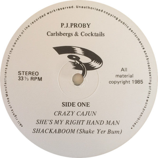 P.J. Proby : Carlsbergs & Cocktails (12", EP)